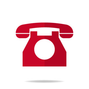Phone. Flat style icon of utilities. Symbol of telephone. Clean and modern vector illustration for design, web.